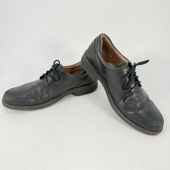 Ecco Shoes Holton Apron Toe Oxford N62111401001 Men’s Black Leather US 11 EU 45 - Picture 1 of 10
